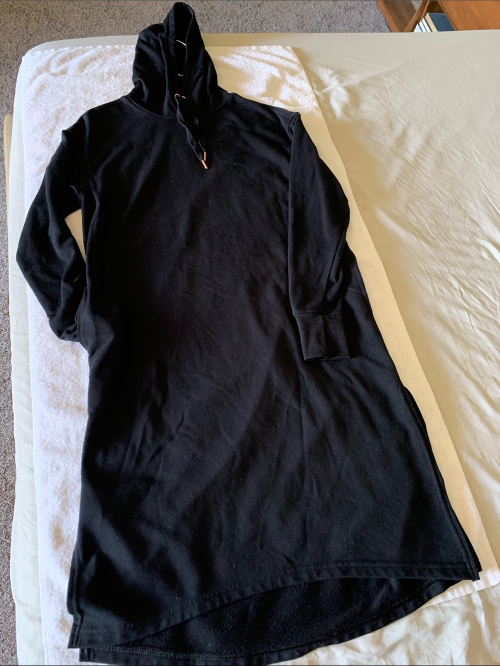 ON Black Hoodie Sweatshirt Dress - Women's Hooded Knit